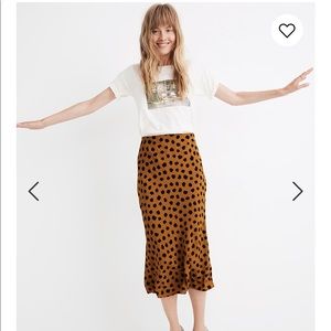 Madewell 90’s leopard print slip skirt size 4